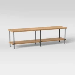 Wood And Metal TV Stand For TVs Up To 60" - Room Essentials™ 11 Wood And Metal TV Stand For TVs Up To 60" - Room Essentials™ -Furniture Outlet Store GUEST 008e6b5f 4d43 465d 8784 80c8ca30ed60