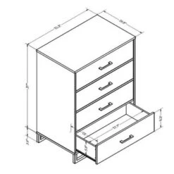 Mixed Material 4 Drawer Dresser - Room Essentials™ 12 Mixed Material 4 Drawer Dresser - Room Essentials™ -Furniture Outlet Store GUEST 0183eaab ffa6 4b7e b8e1 e252b8eb2e08