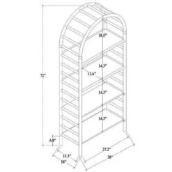 72" Holladay Curved Wooden Bookcase - Threshold™ Designed With Studio McGee -Furniture Outlet Store GUEST 02d306c2 b728 424b 85ec e8a3f4144d26