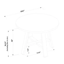 42" Linden Round Wood Dining Table - Threshold™ Designed With Studio McGee -Furniture Outlet Store GUEST 0c000735 3d37 445d 864f 66166a58d562