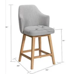 Kinston Swivel Curved Back Upholstered Counter Height Barstool - Threshold™ -Furniture Outlet Store GUEST 0cf41a59 02f8 4482 a305 0046c7165fa6