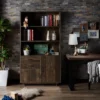 69.8" Tappan Bookcase With Cabinet Reclaimed Oak - HOMES: Inside + Out