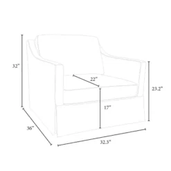 Vivian Park Upholstered Swivel Chair Cream - Threshold™ Designed With Studio McGee 11 Vivian Park Upholstered Swivel Chair Cream - Threshold™ Designed With Studio McGee -Furniture Outlet Store GUEST 0f6cc5a6 f1ac 4b5a a69b 5faae524745a