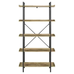 68" 5 Tray Shelf Urban Pipe X Back Bookshelf - Saracina Home -Furniture Outlet Store GUEST 18cd1433 31a3 4be1 8f59 f88c9c732217