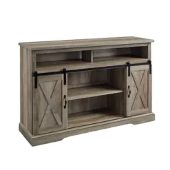 Transitional Sliding Barndoor Highboy TV Stand For TVs Up To 58" - Saracina Home 34 Transitional Sliding Barndoor Highboy TV Stand For TVs Up To 58" - Saracina Home -Furniture Outlet Store GUEST 18d26976 2f57 4c04 a287 c8a5544778c9