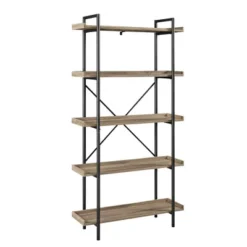 68" 5 Tray Shelf Urban Pipe X Back Bookshelf - Saracina Home -Furniture Outlet Store GUEST 1ba76728 7bd1 44dc b91f 1adf495caa27