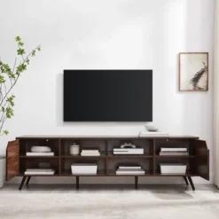 Mid-Century Modern Wide Storage TV Stand For TVs Up To 80" - Saracina Home 14 Mid-Century Modern Wide Storage TV Stand For TVs Up To 80" - Saracina Home -Furniture Outlet Store GUEST 1c027cdb eb1c 4b90 af86 77fb50b19b2c