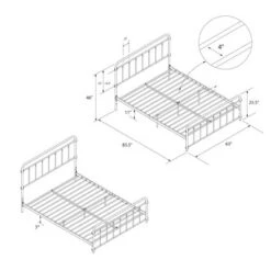 Waldorf Metal Bed - Room & Joy -Furniture Outlet Store GUEST 1d6d3952 641b 4796 9aef f458cb803853