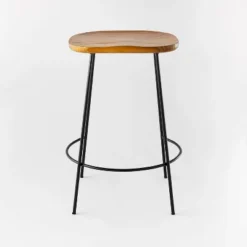 Metal Base Counter Height Barstools With Wood Seat Brown - Threshold™ Designed With Studio McGee -Furniture Outlet Store GUEST 1e4ccace bdef 4ea5 8b8a b1353f4d44bf