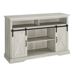 Transitional Sliding Barndoor Highboy TV Stand For TVs Up To 58" - Saracina Home 36 Transitional Sliding Barndoor Highboy TV Stand For TVs Up To 58" - Saracina Home -Furniture Outlet Store GUEST 1e7753a0 161a 461f a869 c017e7263cc2