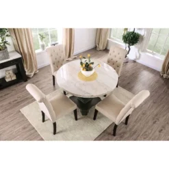 Buckley Round Dining Table White/Black - HOMES: Inside + Out 15 Buckley Round Dining Table White/Black - HOMES: Inside + Out -Furniture Outlet Store GUEST 1eaec16e a22c 4046 aa25 778fad2ef351
