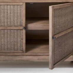 Brandeis Woven TV Stand For TVs Up To 60" Brown - Threshold™ Designed With Studio McGee -Furniture Outlet Store GUEST 207e0e77 d234 4ee8 8261 19fba8aebd36