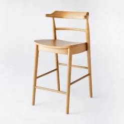 Kaysville Curved Back Wood Counter Height Barstool - Threshold™ Designed With Studio McGee -Furniture Outlet Store GUEST 2155e535 1936 45f3 b994 efad299aa5d4