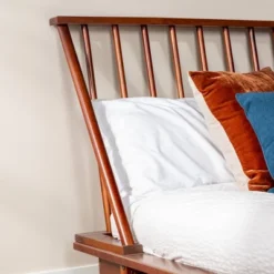 Boho Solid Wood Spindle Platform Bed - Saracina Home -Furniture Outlet Store GUEST 25c48dee c55c 4d11 acb3 98c5359f0380