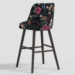 Geller Modern Counter Height Barstool In Botanical Grant Floral Ink - Threshold™ -Furniture Outlet Store GUEST 262b327f e7a7 45cb 9f89 834fa21078ad