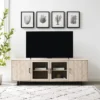 Vik Modern Boho 4 Door Herringbone TV Stand For TVs Up To 80" - Saracina Home