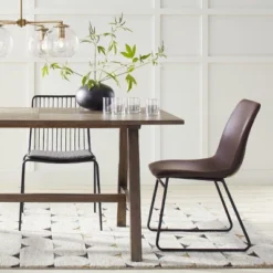 Bowden Faux Leather Dining Chairs - Threshold™ -Furniture Outlet Store GUEST 282deedc 06c1 4d46 b2fb 2fd8f54c5245