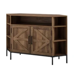 Atticus Modern Farmhouse 2 Door Corner TV Stand For TVs Up To 55" Rustic Oak - Saracina Home 13 Atticus Modern Farmhouse 2 Door Corner TV Stand For TVs Up To 55" Rustic Oak - Saracina Home -Furniture Outlet Store GUEST 300a699d 8a74 4a70 bb6f e5e5e7c1c7a7