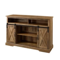 Transitional Sliding Barndoor Highboy TV Stand For TVs Up To 58" - Saracina Home 35 Transitional Sliding Barndoor Highboy TV Stand For TVs Up To 58" - Saracina Home -Furniture Outlet Store GUEST 30e67552 0151 4307 86d1 c57d37e38e3b