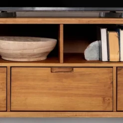 Cara Mid-Century Modern 3 Drawer TV Stand For TVs Up To 65" - Saracina Home -Furniture Outlet Store GUEST 30f7263f 97ce 4f00 8ef8 2c956afbc0e9