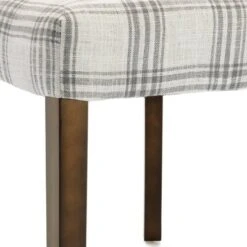 2pk Harman Contemporary Upholstered Plaid Dining Chairs Gray/Light Beige/Brown - Christopher Knight Home -Furniture Outlet Store GUEST 35141c91 87c1 4e53 bd90 569788f6235a