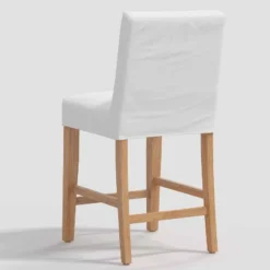Nazanin Slipcover Counter Height Barstool Twill White - Threshold™ -Furniture Outlet Store GUEST 39492191 5298 4370 b788 c7150e0059c3