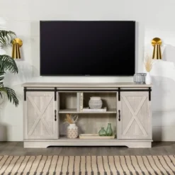Modern Transitional Sliding Barndoor TV Stand For TVs Up To 65"- Saracina Home 29 Modern Transitional Sliding Barndoor TV Stand For TVs Up To 65"- Saracina Home -Furniture Outlet Store GUEST 3a33cfae 753c 49d5 b93b f8ed8ea1c772