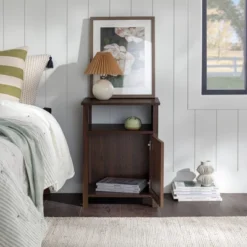 Georgia Single Door Storage Nightstand - Saracina Home -Furniture Outlet Store GUEST 3e74ea6f bd1b 4c46 9b45 39ed26ce001b