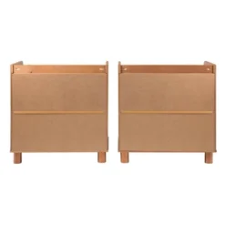 Set Of 2 Katie Transitional Tray Top 1 Drawer Solid Wood Nightstands Caramel - Saracina Home -Furniture Outlet Store GUEST 420c10fa 8ed1 4125 9ad3 0f1386a55bac