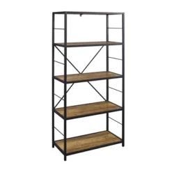 63" 4 Shelf Industrial Transitional Tall Bookshelf - Saracina Home -Furniture Outlet Store GUEST 43f6ae14 00e5 4498 b215 cdae8a95d4c2