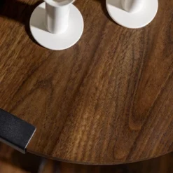 Wrightson Urban Industrial Faux Wrap Leg Round Side Table - Saracina Home -Furniture Outlet Store GUEST 456673d7 f467 4828 bd8a ae55f8658639