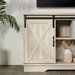 Modern Transitional Sliding Barndoor TV Stand For TVs Up To 65"- Saracina Home 23 Modern Transitional Sliding Barndoor TV Stand For TVs Up To 65"- Saracina Home -Furniture Outlet Store GUEST 45b08206 71d0 4c78 8e78 8a18f861410c