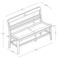 Wood Ladder Back Bench - Hearth & Hand™ With Magnolia -Furniture Outlet Store GUEST 46efa1ae da8d 491f b419 88f9c667e10a