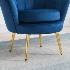 HomCom Elegant Velvet Upholstered Accent Leisure Club Chair With Gold Metal Legs 16 HomCom Elegant Velvet Upholstered Accent Leisure Club Chair With Gold Metal Legs -Furniture Outlet Store GUEST 4b7aebc4 7d6c 4017 945a a7b1f5c0bdd4