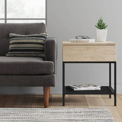 Loring End Table With Charging Station - Threshold™ 1 Loring End Table With Charging Station - Threshold™