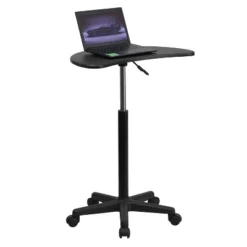 Emma And Oliver Sit To Stand Mobile Laptop Computer Desk - Portable Rolling Standing Desk -Furniture Outlet Store GUEST 4cd1cdb9 b7be 4966 8c1d 445afd08e0f9
