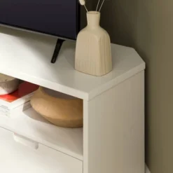 Cara Mid-Century Modern 3 Drawer Corner TV Stand For TVs Up To 58" - Saracina Home 35 Cara Mid-Century Modern 3 Drawer Corner TV Stand For TVs Up To 58" - Saracina Home -Furniture Outlet Store GUEST 4d460d9d e580 44a2 a814 3c51012cc883