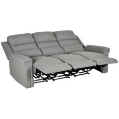 HOMCOM Recliner Sofa Couch With Easy Pull Handles And Adjustable Footrest, 3 Seater Sofa Modern Couch, Gray 7 HOMCOM Recliner Sofa Couch With Easy Pull Handles And Adjustable Footrest, 3 Seater Sofa Modern Couch, Gray -Furniture Outlet Store GUEST 4e524981 c02c 4ca4 b112 cfc002a69fca