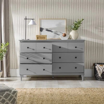 Stiva Classic Mid-Century Modern Horizontal 6 Drawer Dresser - Saracina Home 5 Stiva Classic Mid-Century Modern Horizontal 6 Drawer Dresser - Saracina Home - Image 5