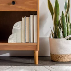 Stiva Classic Mid-Century Modern 1 Drawer Nightstand - Saracina Home -Furniture Outlet Store GUEST 55028af7 d3ad 41db 99c2 9b006443ee0f