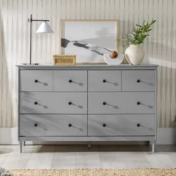 Stiva Classic Mid-Century Modern Horizontal 6 Drawer Dresser - Saracina Home 22 Stiva Classic Mid-Century Modern Horizontal 6 Drawer Dresser - Saracina Home -Furniture Outlet Store GUEST 55a1bf06 cdad 4041 80a8 dbce1286add0