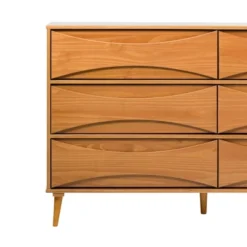 Mid-Century Modern Contoured 6 Drawer Dresser - Saracina Home -Furniture Outlet Store GUEST 594c6242 2500 453b 90d5 efb2e62ee4ee