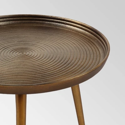 Everts Modern Accent Table Brass - Christopher Knight Home 4 Everts Modern Accent Table Brass - Christopher Knight Home - Image 4