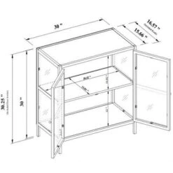 30" Crystal Cove Glass Cabinet Black - Threshold™ Designed With Studio McGee -Furniture Outlet Store GUEST 5b71f51a 7630 42b5 9e09 477102ac59f6