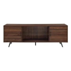 2 Door Mid-Century Modern Wood Storage TV Stand For TVs Up To 80" - Saracina Home -Furniture Outlet Store GUEST 5c5500e9 ceea 4ccd 98a6 a8f014d1cbc5