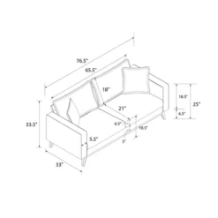 Maryan Pillowback Wood Stretcher Sofa Gray Linen - Room & Joy 19 Maryan Pillowback Wood Stretcher Sofa Gray Linen - Room & Joy -Furniture Outlet Store GUEST 5c828eec 5214 445f 81b7 f8b507332f9e