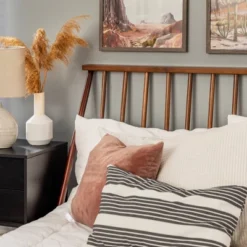 Boho Solid Wood Spindle Platform Bed - Saracina Home -Furniture Outlet Store GUEST 5d564539 27f1 4dd4 a895 beb836e285be