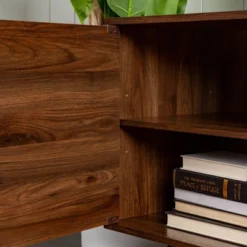 2 Door Mid-Century Modern Wood Storage TV Stand For TVs Up To 80" - Saracina Home -Furniture Outlet Store GUEST 5faba6fd cf5d 430a ac22 16488fc6a4a7