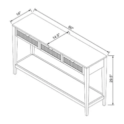 East Bluff Woven Drawer Console Table - Threshold™ Designed With Studio McGee -Furniture Outlet Store GUEST 5fadeab1 5821 409f b35b 9dc3416e6dfc