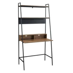 36" Writing Desk With Open Storage Ladder Bookshelf - Saracina Home -Furniture Outlet Store GUEST 62238f92 a3f2 4932 b53f 1b8c4ab359c8